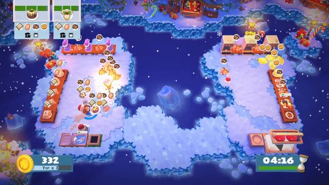 Overcooked 2: Christmas DLC 1-2 (Solo 2,232 Highscore) смотреть онлайн