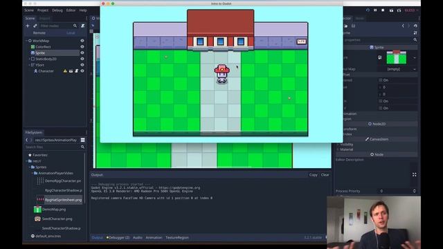PART 2: animate Sprite Sheets in Godot using AnimationPlayer (beginner tutorial) смотреть онлайн
