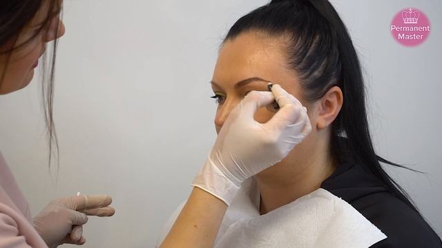 Рисуем брови.Часть 2.Permanent Master.Рига, Латвия. смотреть онлайн
