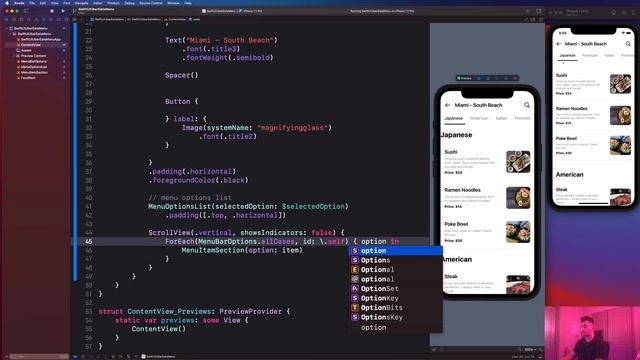 Build An UBER Eats Menu Feature With Custom Scrolling || SwiftUI 3.0 смотреть онлайн