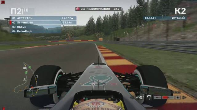 F1 2014 Круг по трассе Спа смотреть онлайн