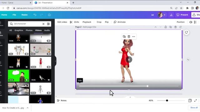 3D Character in Canva смотреть онлайн