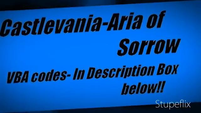 Castlevania Aria of Sorrow VBA gameshark codes смотреть онлайн