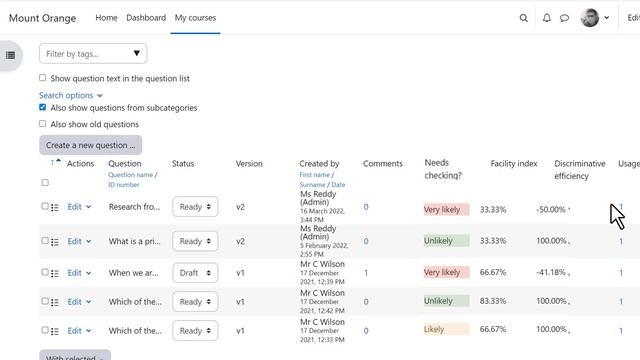 Moodle 4.0 Question bank смотреть онлайн