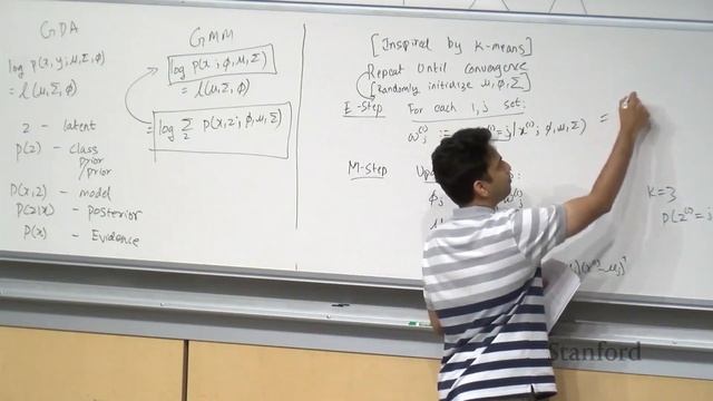 Stanford CS229: Machine Learning | Summer 2019 | Lecture 16 - K-means, GMM, and EM смотреть онлайн