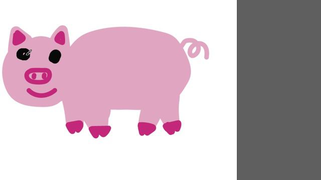 Рисуем свинку детям часть 28 смотреть онлайн