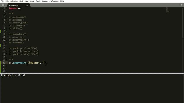 Module Os de Python3 смотреть онлайн