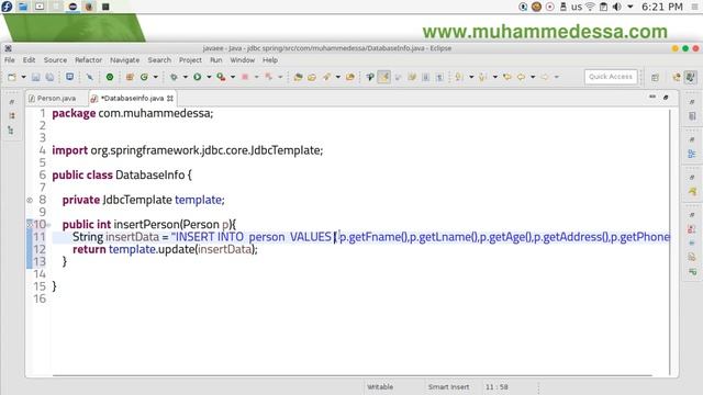 18 Spring Framework JDBC Read Write Update Delete смотреть онлайн