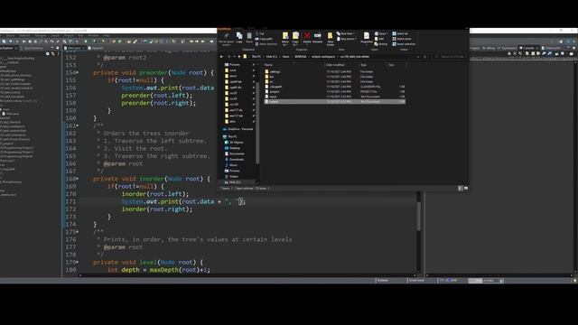 Tree delete JAVA Assignment | part4: level method, run, debug | Data Struct, & Algorithm Analysis смотреть онлайн