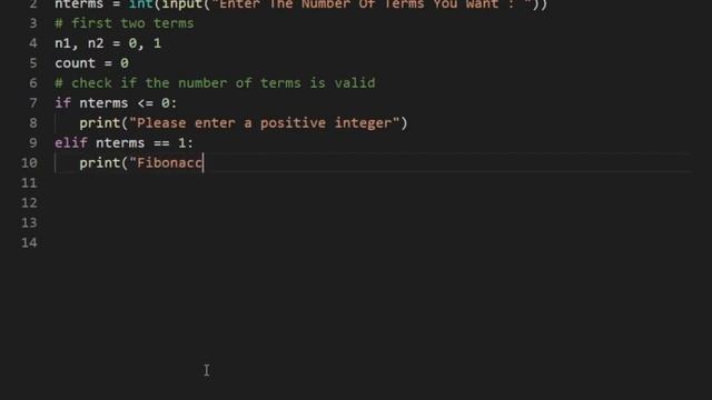 Python Program to display the Fibonacci sequence up to n-th term | Coding Area смотреть онлайн