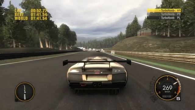 Race Driver Grid. Spa Grand Prix Circuit. New Lamborghini. смотреть онлайн