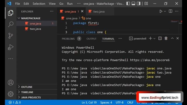 How to create java PACKAGE in VsCode | Create Package and class in visual studio code terminal смотреть онлайн