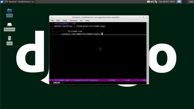 Install Django on Apache with mod_wsgi on Linux смотреть онлайн