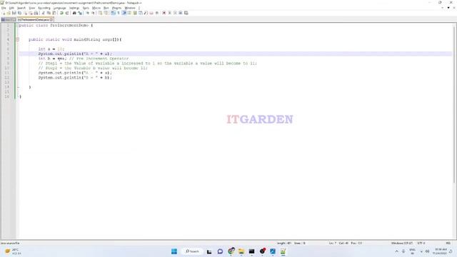 Core java-What is the behavior of post-increment and pre-increment operators and example- SESSION 1 смотреть онлайн