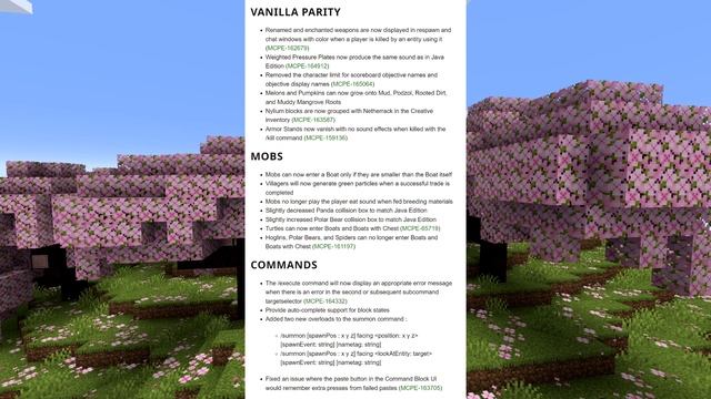 1.19.80.20 ✅ Cherry Blossoms & Editor ⚒️Minecraft Bedrock Preview BETA ✅Changelog смотреть онлайн
