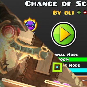 Change of Scene 100%, By bli, Easy demon, (Weekly) Demon, Geometry Dash