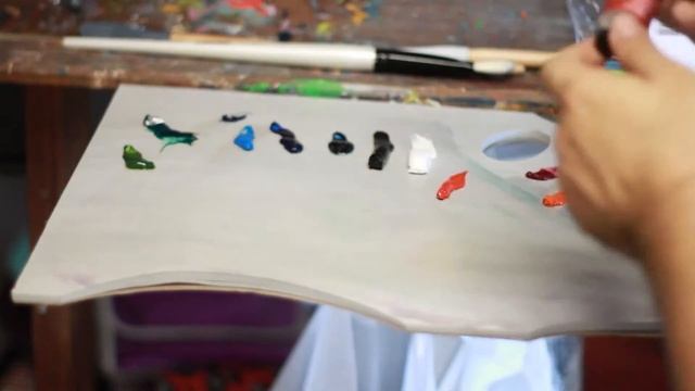Demo using Georgian Oils by Daler Rowney смотреть онлайн