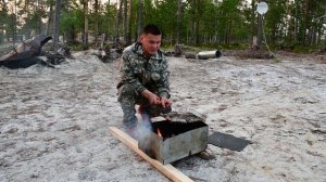 Щука на мангале