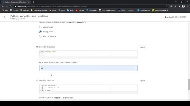 Coursera Learn to program : Python Fundamentals | Quiz 1 Answers 100% Correct | смотреть онлайн