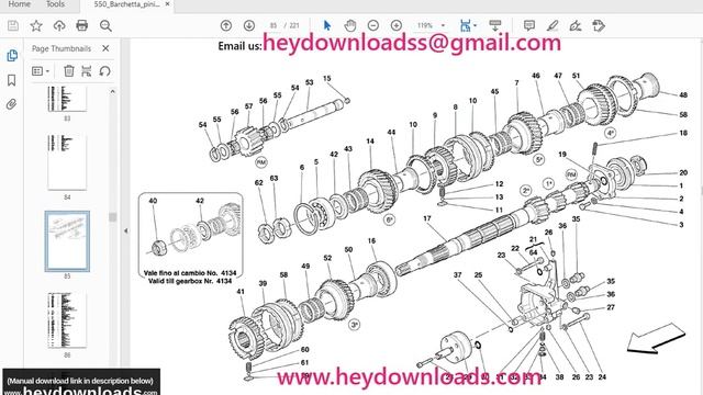 Ferrari 550 Barchetta pininfarina Parts Catalogue Manual смотреть онлайн
