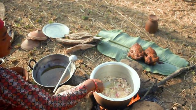 Whole Chicken Recipe || How To Cook Whole Chicken || Outside Cooking || KanchhiKitchen