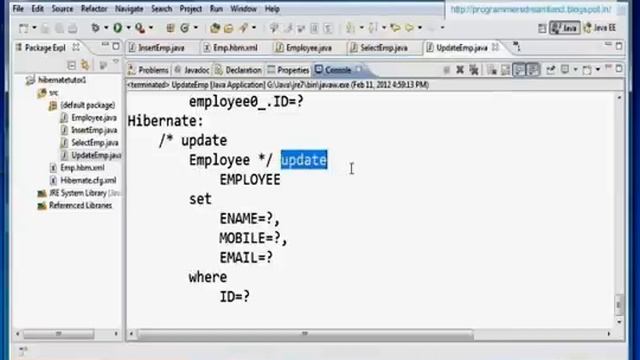 Hibernate Tutorial : How to select,update and delete a record using the hibernate framework смотреть онлайн
