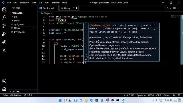 Convert PDF File Into An Audiobook Using Python And Google Text To Speech || Source Code || Project смотреть онлайн