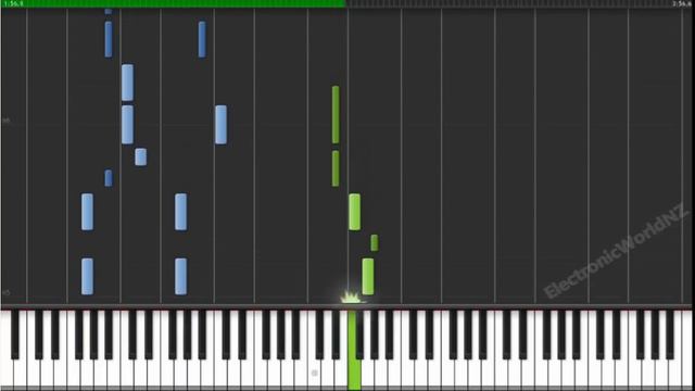 [Synthesia] Sora no Otoshimono - Fallen Down [Piano Tutorial] смотреть онлайн