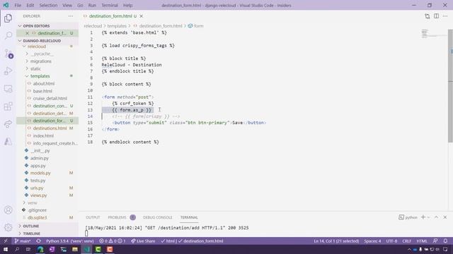 Rendering generic views with django-crispy-forms [22 of 24] | Django for Beginners смотреть онлайн