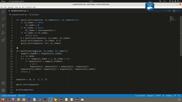 Алгоритмы. Быстрая сортировка. Разбиение Ломуто. Реализация на Python и Java. смотреть онлайн