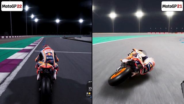 MotoGP 21 Vs MotoGP 22  сравнение