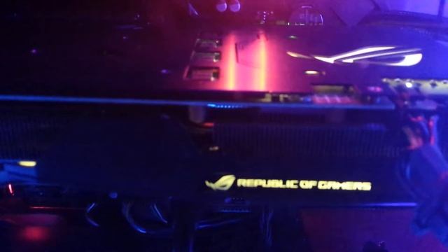 Asus Strix (Nvidia) Gtx 1080 Color Changing to Music смотреть онлайн