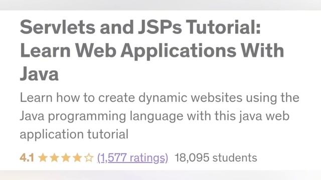 Servlets and JSPs Tutorial: Learn Web Applications With Java смотреть онлайн
