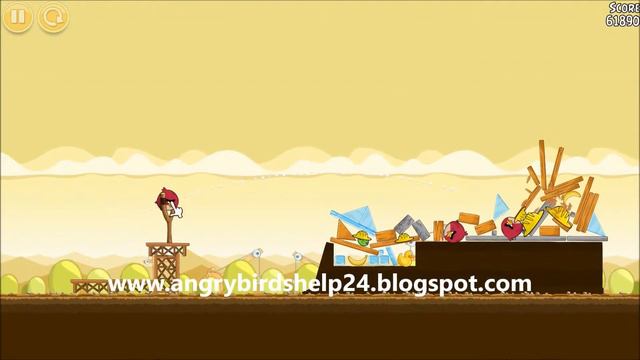 [10-12] Angry Birds - The Big Setup - 3 birds - 3 stars смотреть онлайн