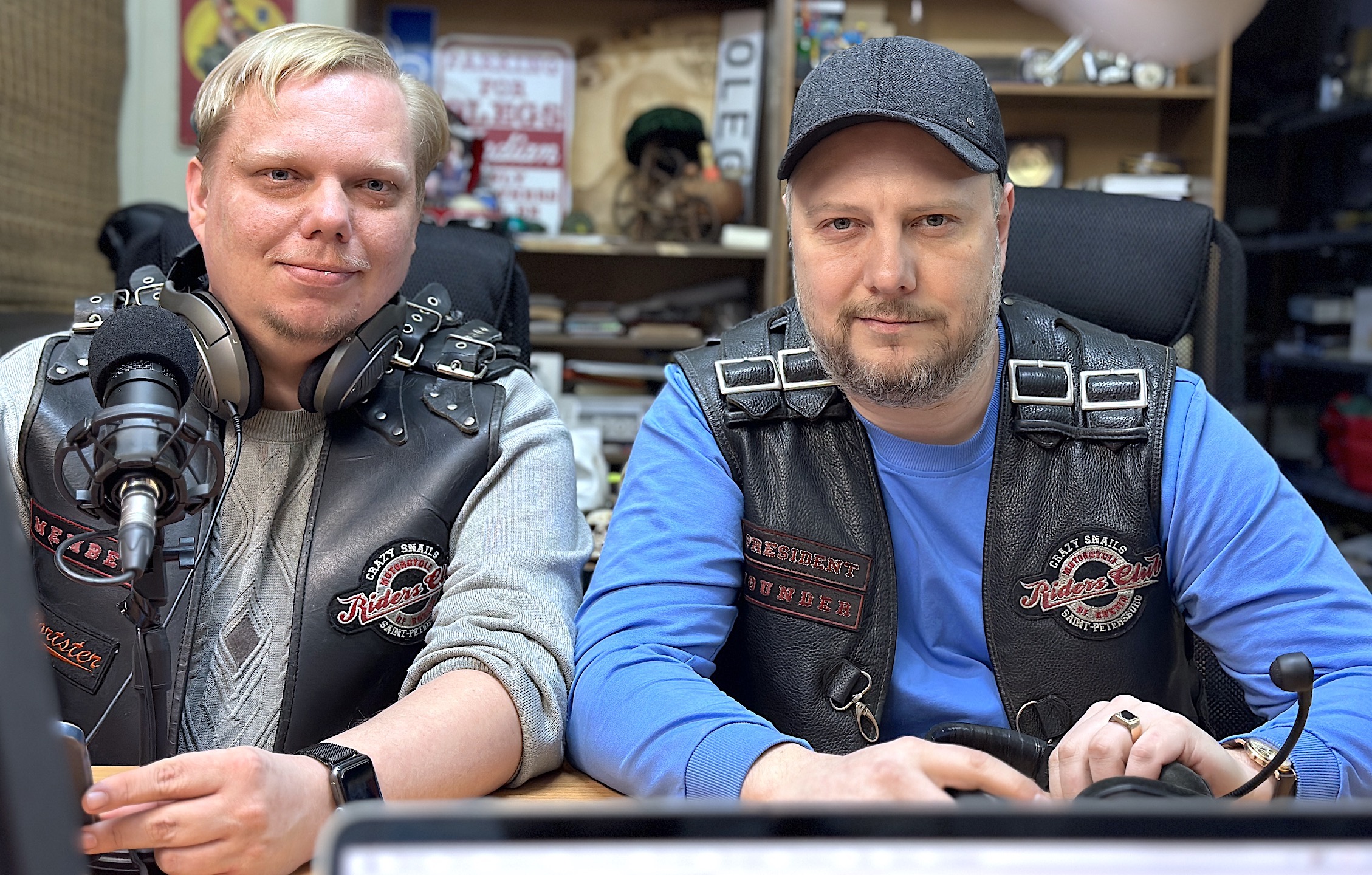 Мотоциклисты петербургского мотоклуба «Crazy Snails RC» в гостях у MOTORADIO.