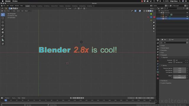 Blender for C4D Artists - 01_03 Text Objects & Fonts смотреть онлайн