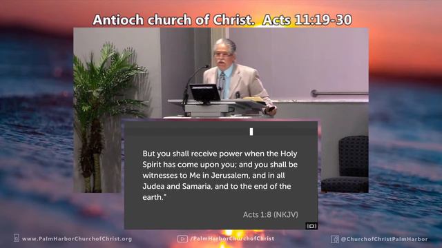 Antioch Church Of Christ. 01-09-22am. Acts 11. Palm Harbor Church Of Christ-LIVE