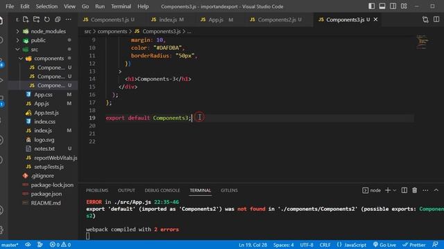 Import and Export in React JS -Tamil Tutorial смотреть онлайн