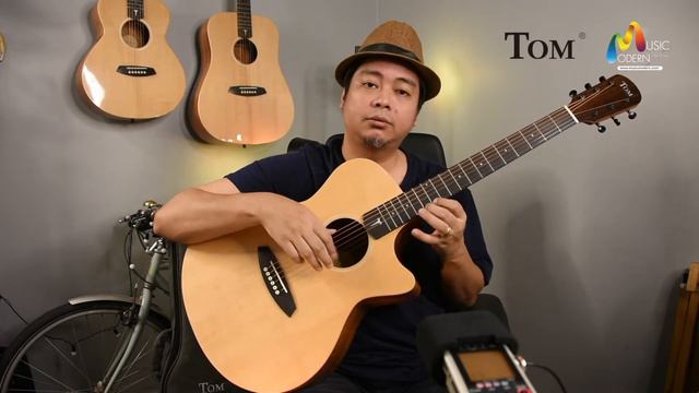 กีต้าร์ไม้แท้น้องใหม่มาแรง Tom guitar รุ่น Ga-T1 ราคา 5,700 บาท เล่นง่ายไม่เจ็บนิ้ว สนใจ 088-123456 смотреть онлайн
