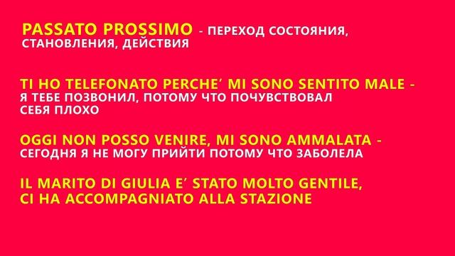 Разница между Imperfetto и Passato Prossimo в итальянском языке смотреть онлайн