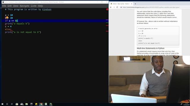 Full Python Tutorial Part 1 - Introduction to Basic Syntax смотреть онлайн