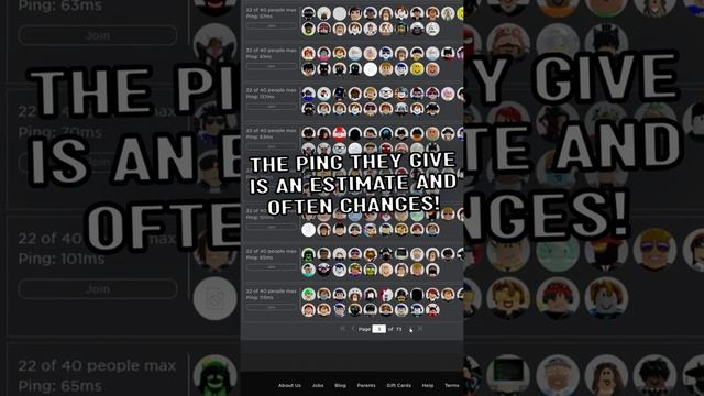 ROBLOX - [OBSOLETE] You can find FASTER servers with the Server Ping Update! #shorts смотреть онлайн