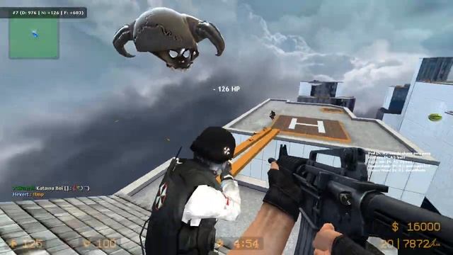 Counter Strike Source - Zombie Escape Mod on ze_madness_v2_1 map смотреть онлайн