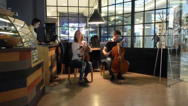 ViolinCello в кафе - Irish Dance\Muse\Depeche Mode\