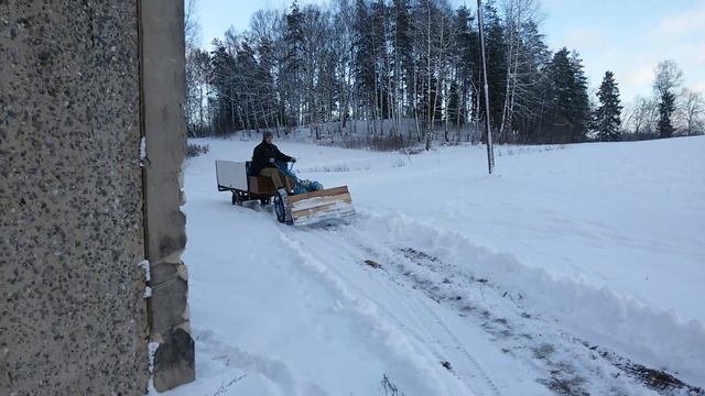 Тест отвала для снега мотоблока мтз отвал самоделка смотреть онлайн