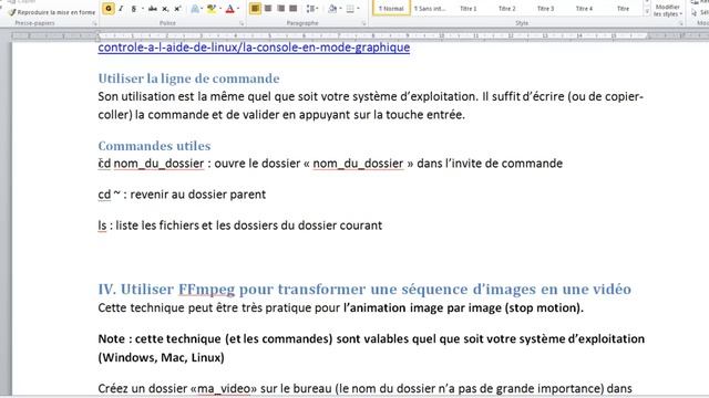 Tutoriel: Transformer une séquence d'images en une vidéo avec ffmpeg смотреть онлайн