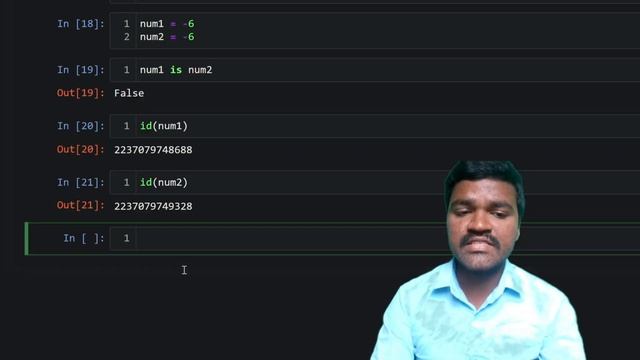Identity operators in python | is, is not | memory optimization in python | complete python | смотреть онлайн