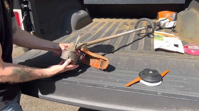 Ditch the Line! STIHL FS91R Head Replacement with the STIHL POLYCUT 28-2 Mowing Head!!! смотреть онлайн