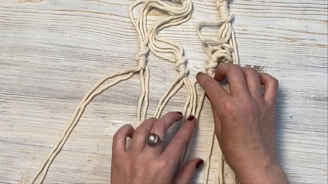 Макраме: Кашпо для цветов своими руками (подходит для начинающих) смотреть онлайн