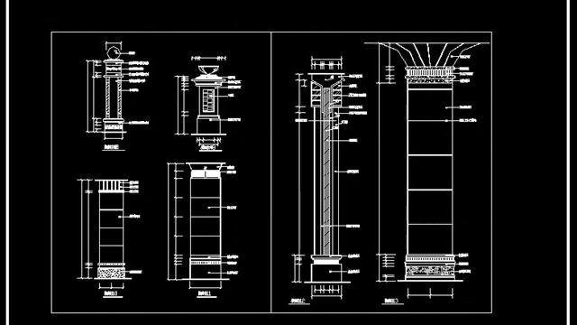 ★【CAD Design Resources Download】Roman column design decorative plate bars смотреть онлайн